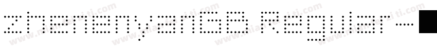 zhenenyanGB Regular字体转换